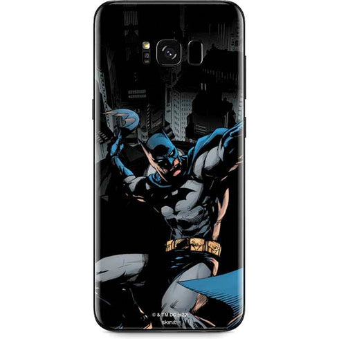 DC Comics Batman Throwing Batarang Jim Lee Art Galaxy S8 Plus Skin
